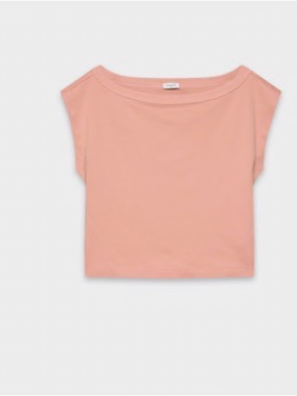 Aritzia - Babaton Interlock Cotton, Off-Shoulder top, soft pink LARGE - Picture 8 of 15
